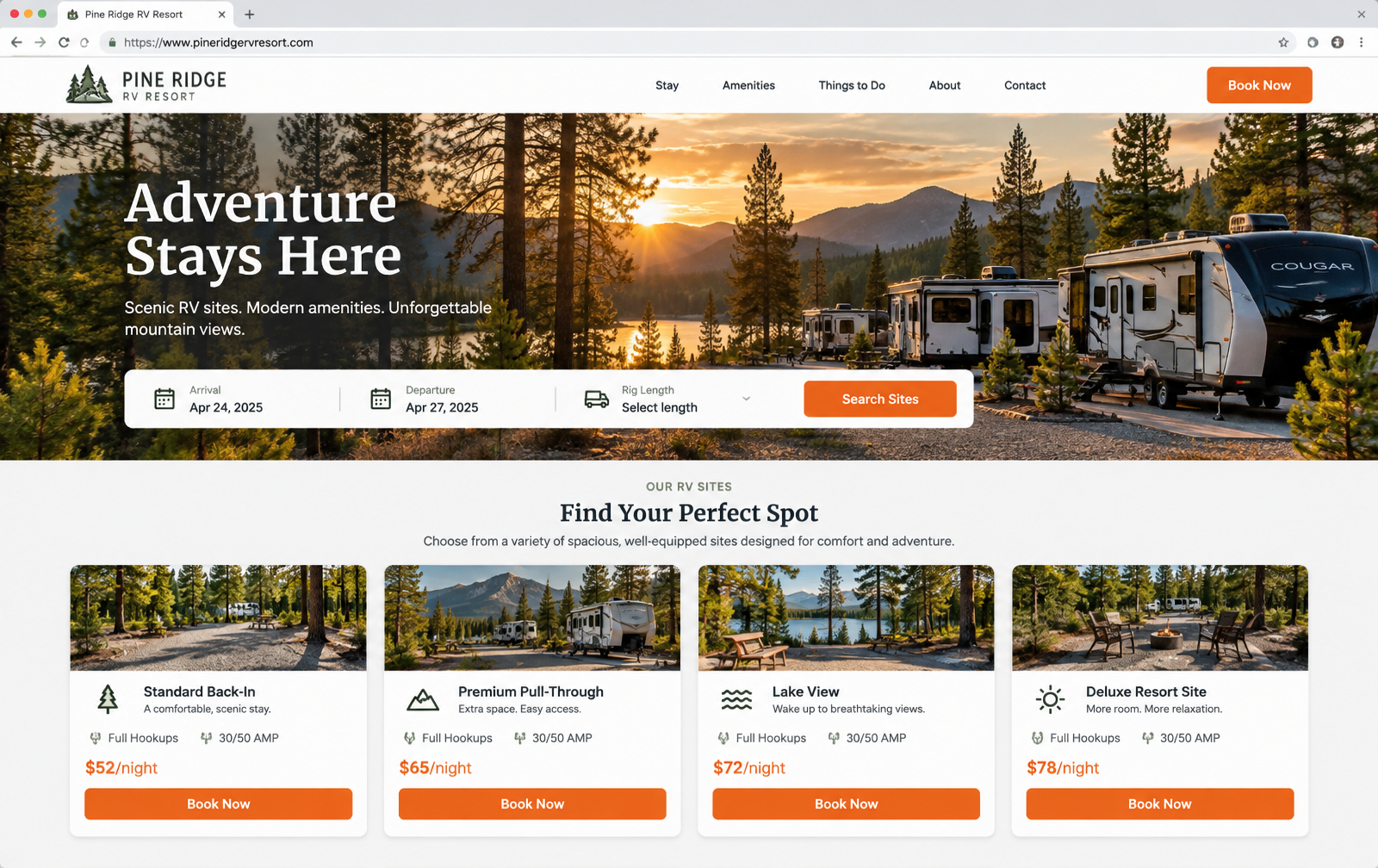 RV Park Reservation Management Software screenshot 2