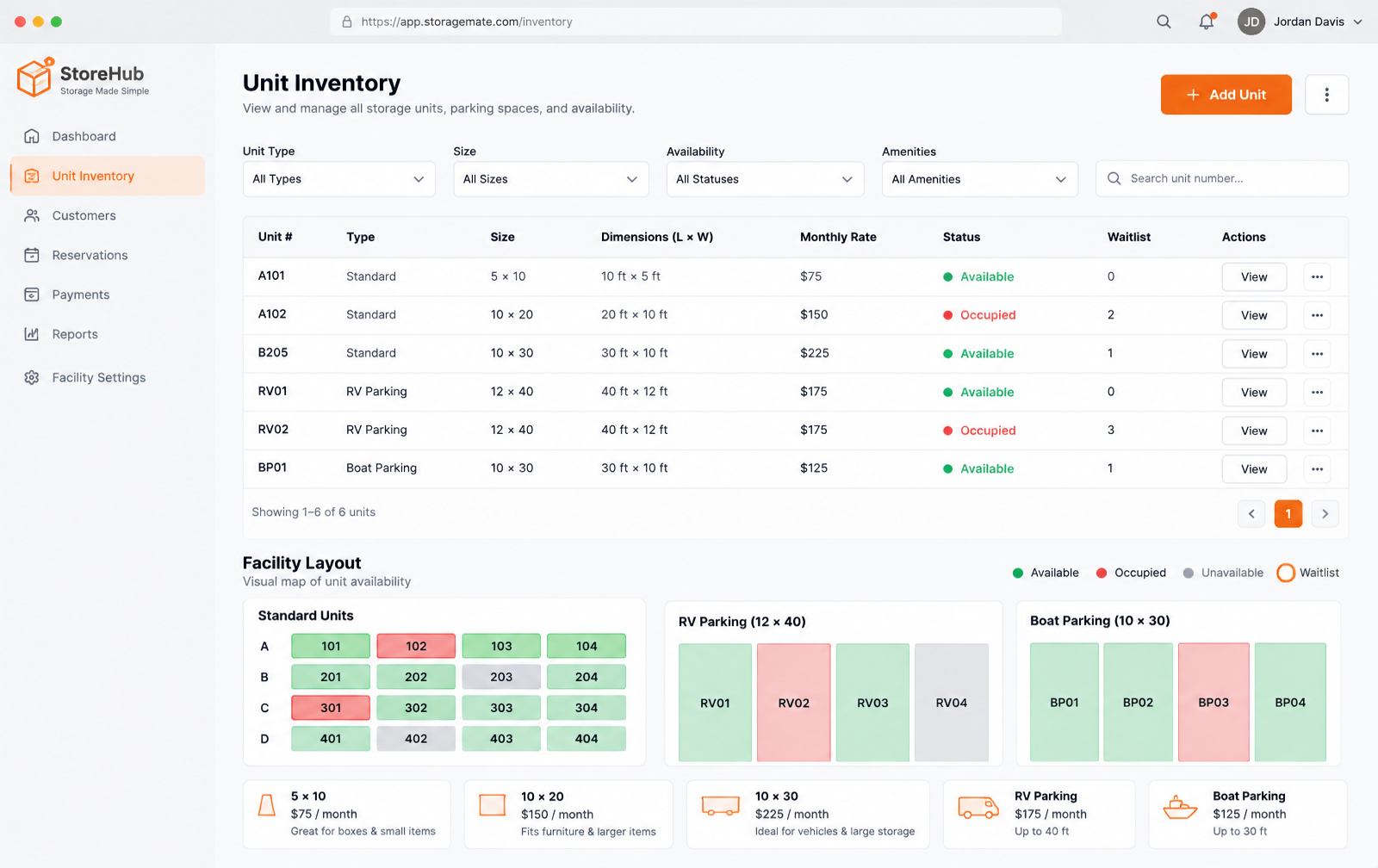 Storage Facility Management Software (Self, RV & Boat) screenshot 3
